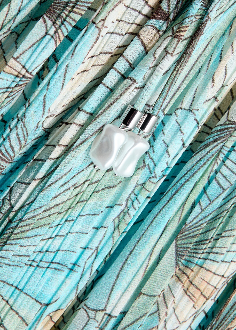 Veronica Beard Yardley Printed Chiffon Maxi Dress - 5