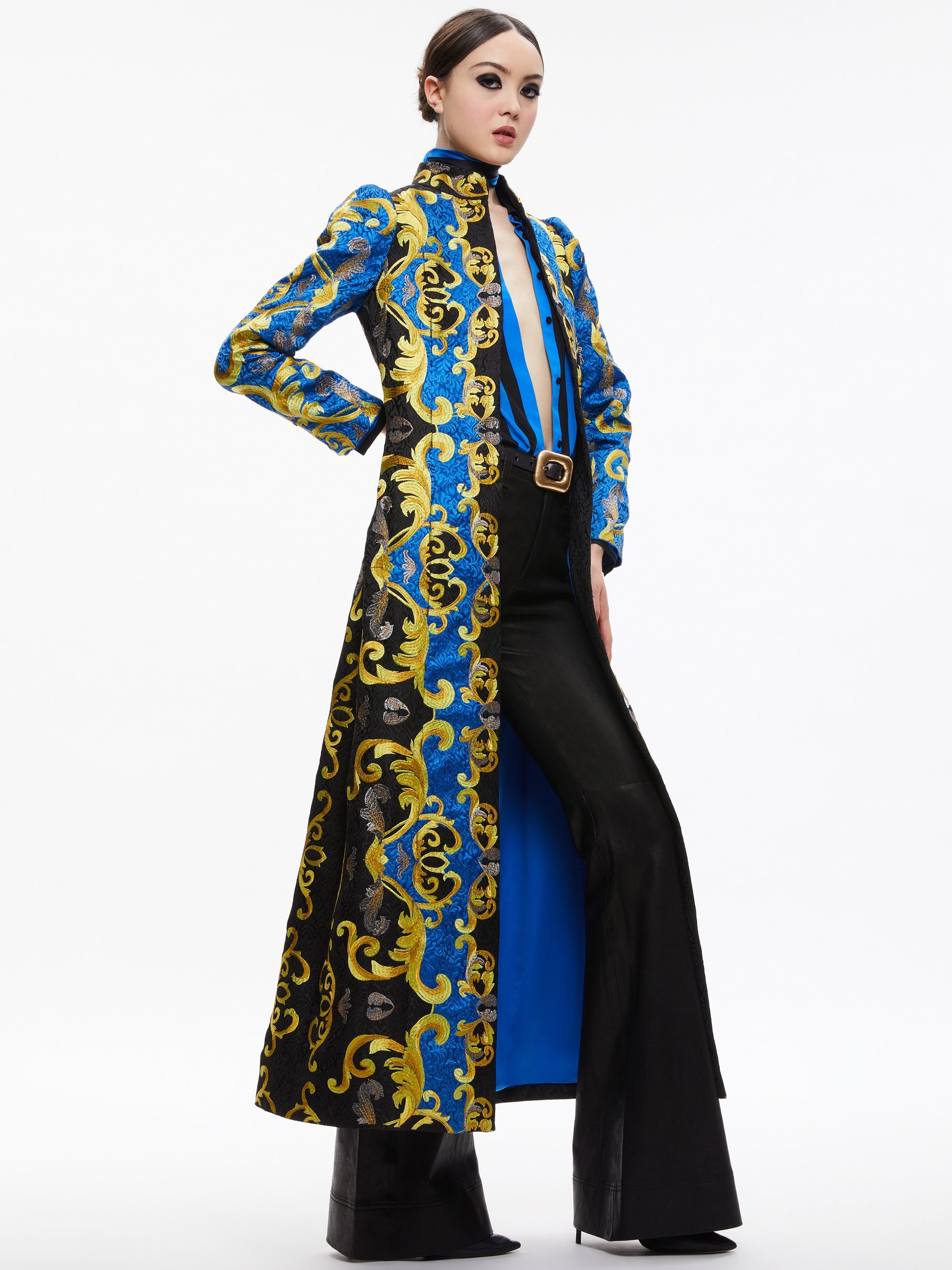 THOMAS EMBROIDERED MAXI COAT - 6