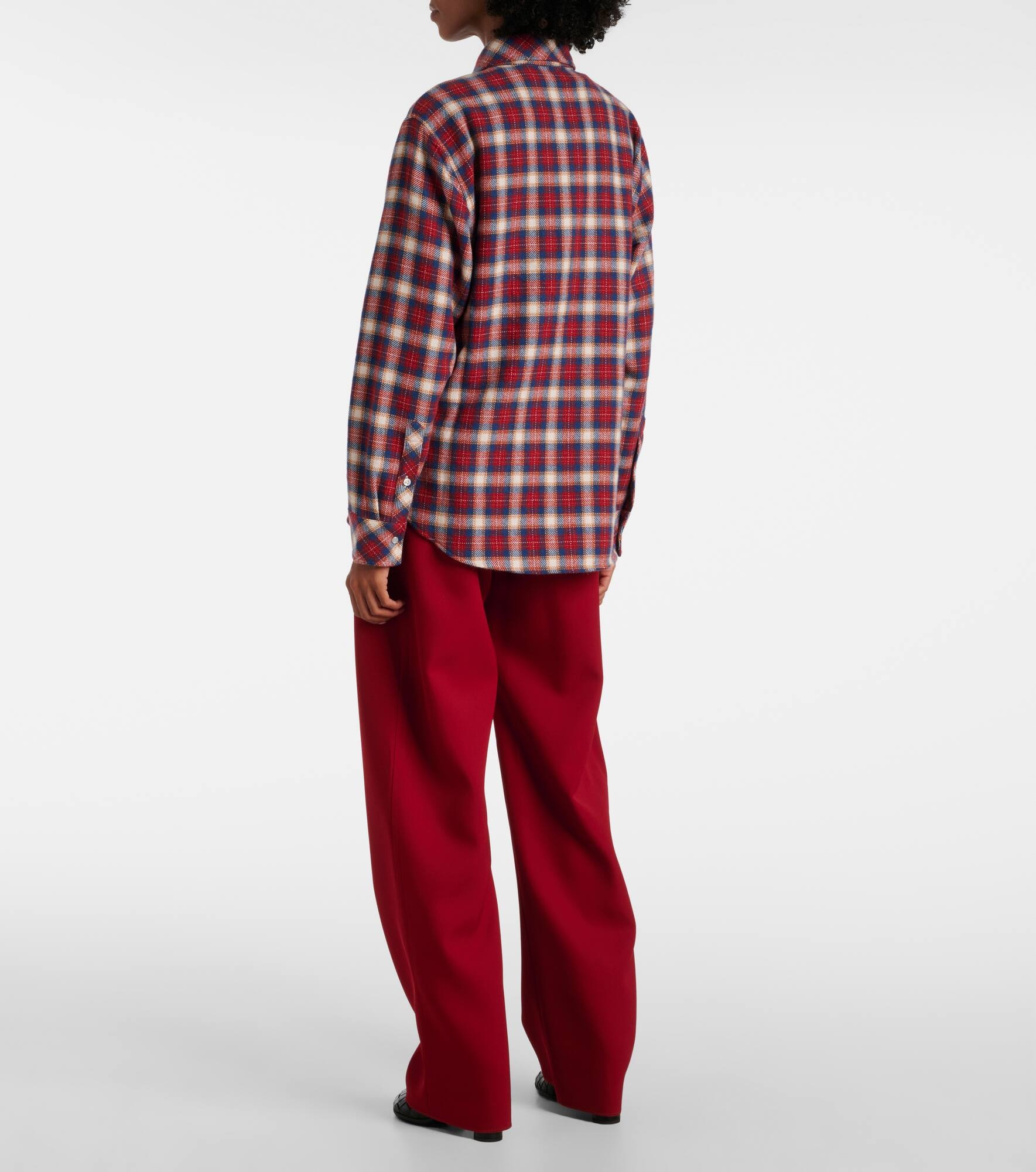 Ski Santa Tartan cashmere shirt - 3