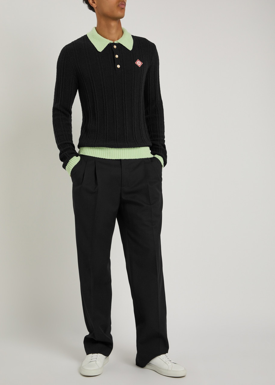 Casablanca Boucle Logo Terry Polo Shirt - 4