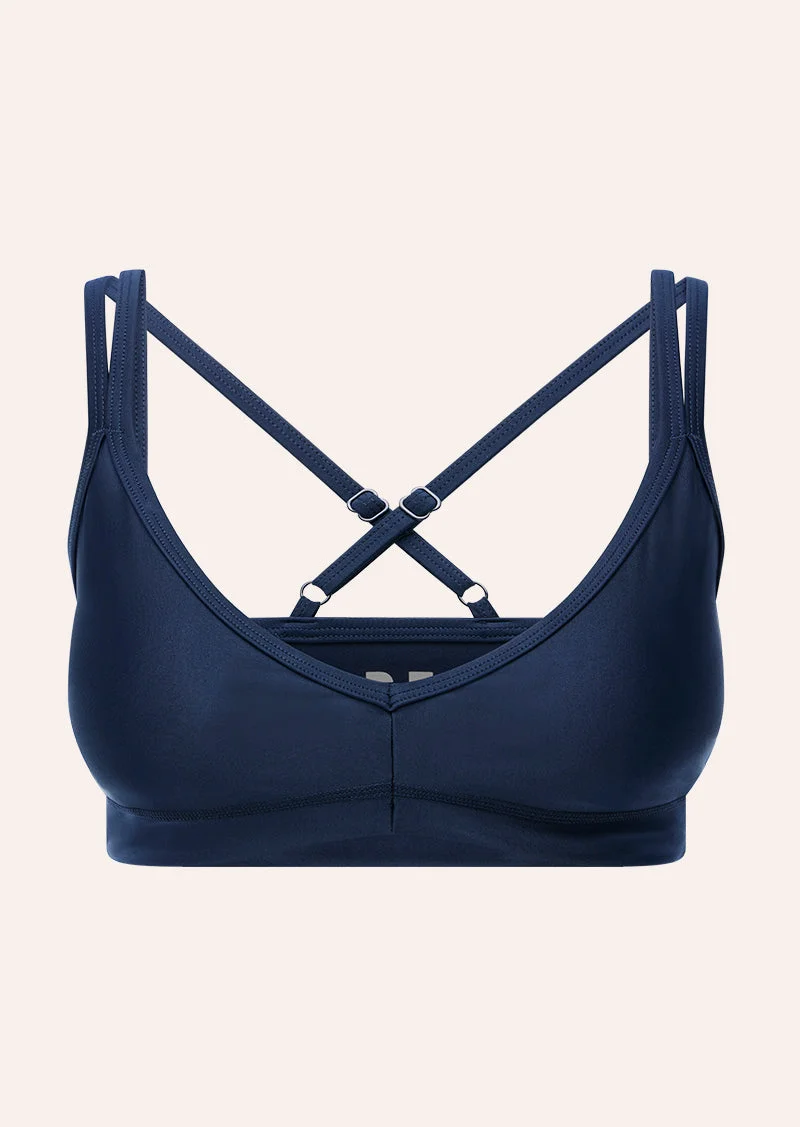 PARAMOUNT SPORTS BRA IN DARK NAVY SHINE - 1