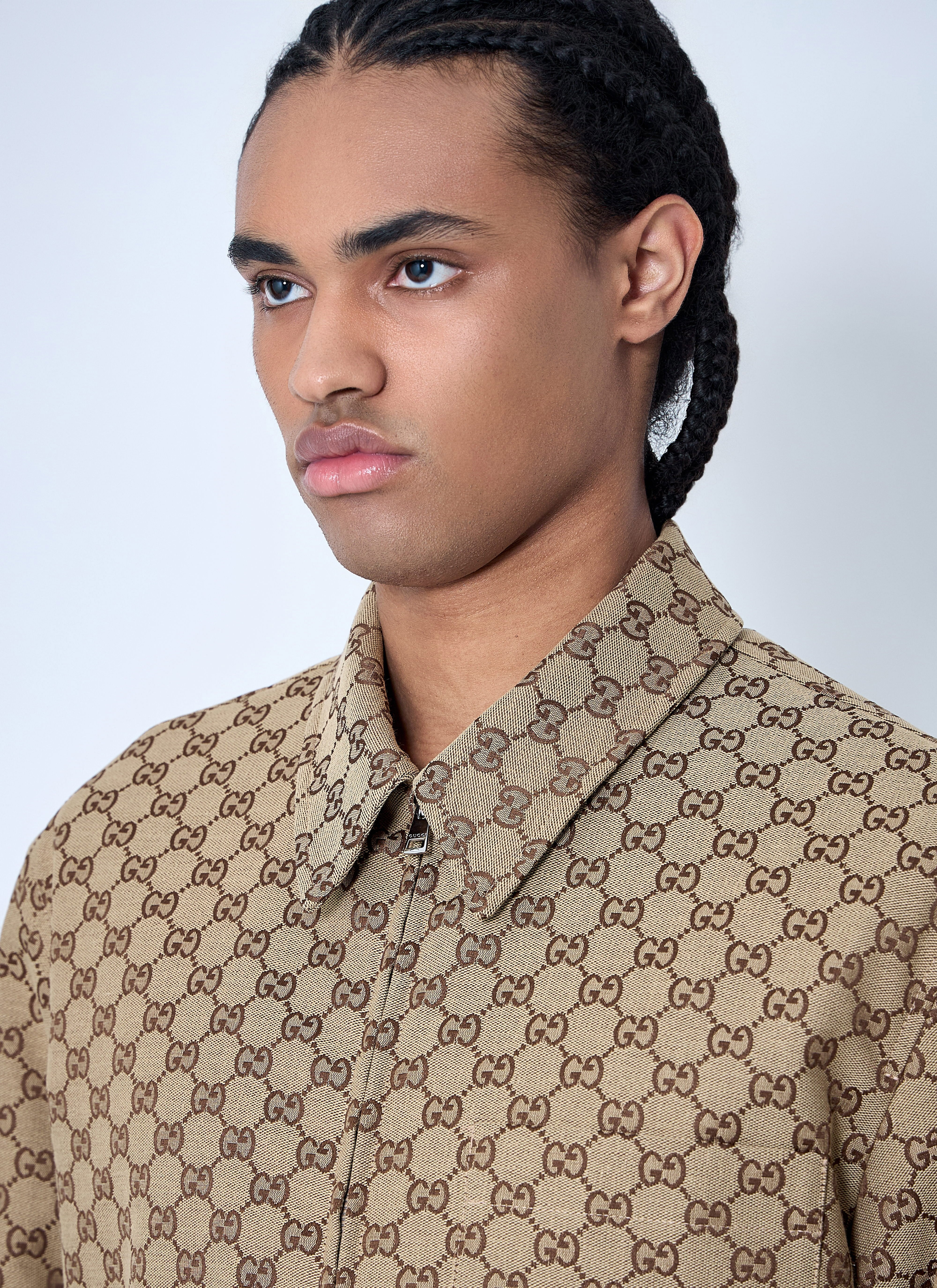 Gucci Men Gg Canvas Overshirt - 5