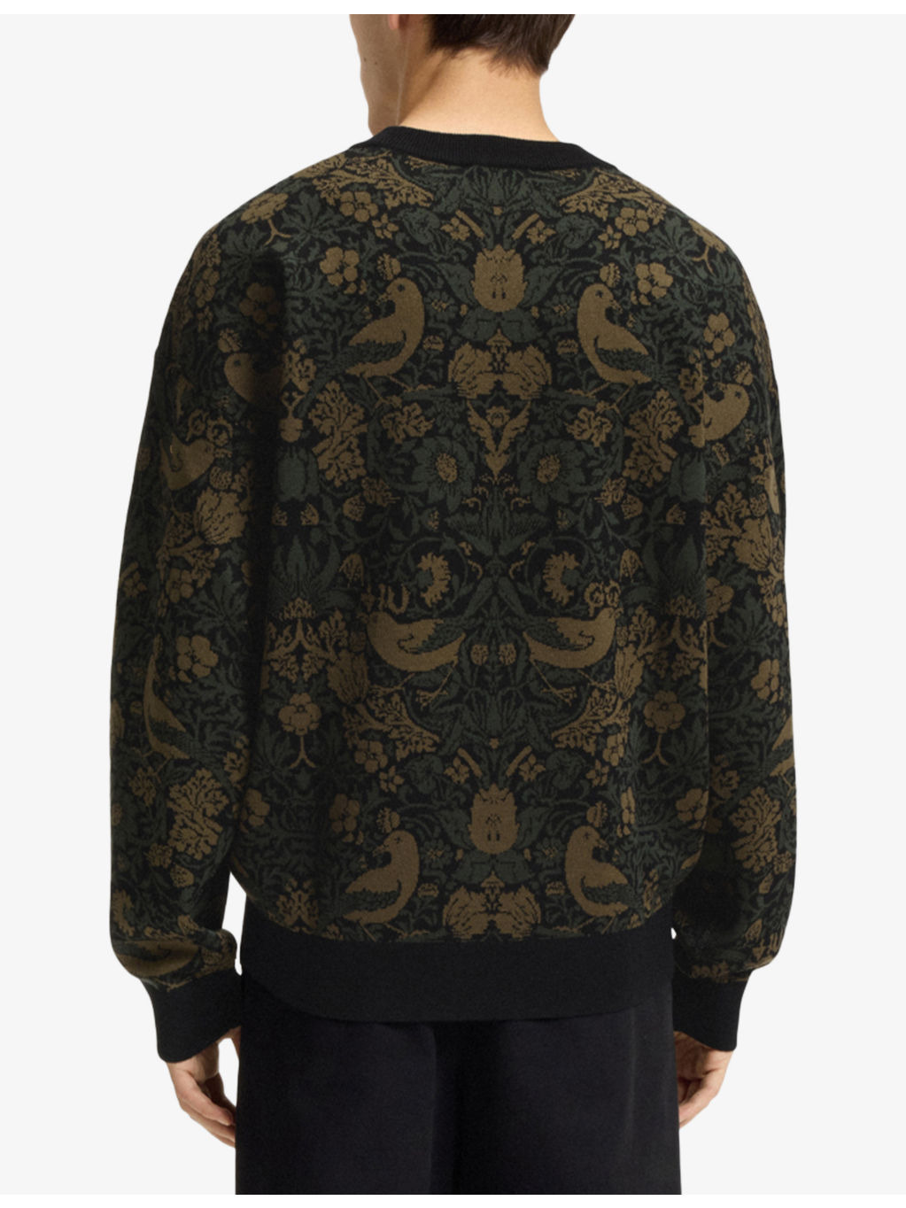 Tapestry Jacquard Relaxed Knitted Jumper - 4