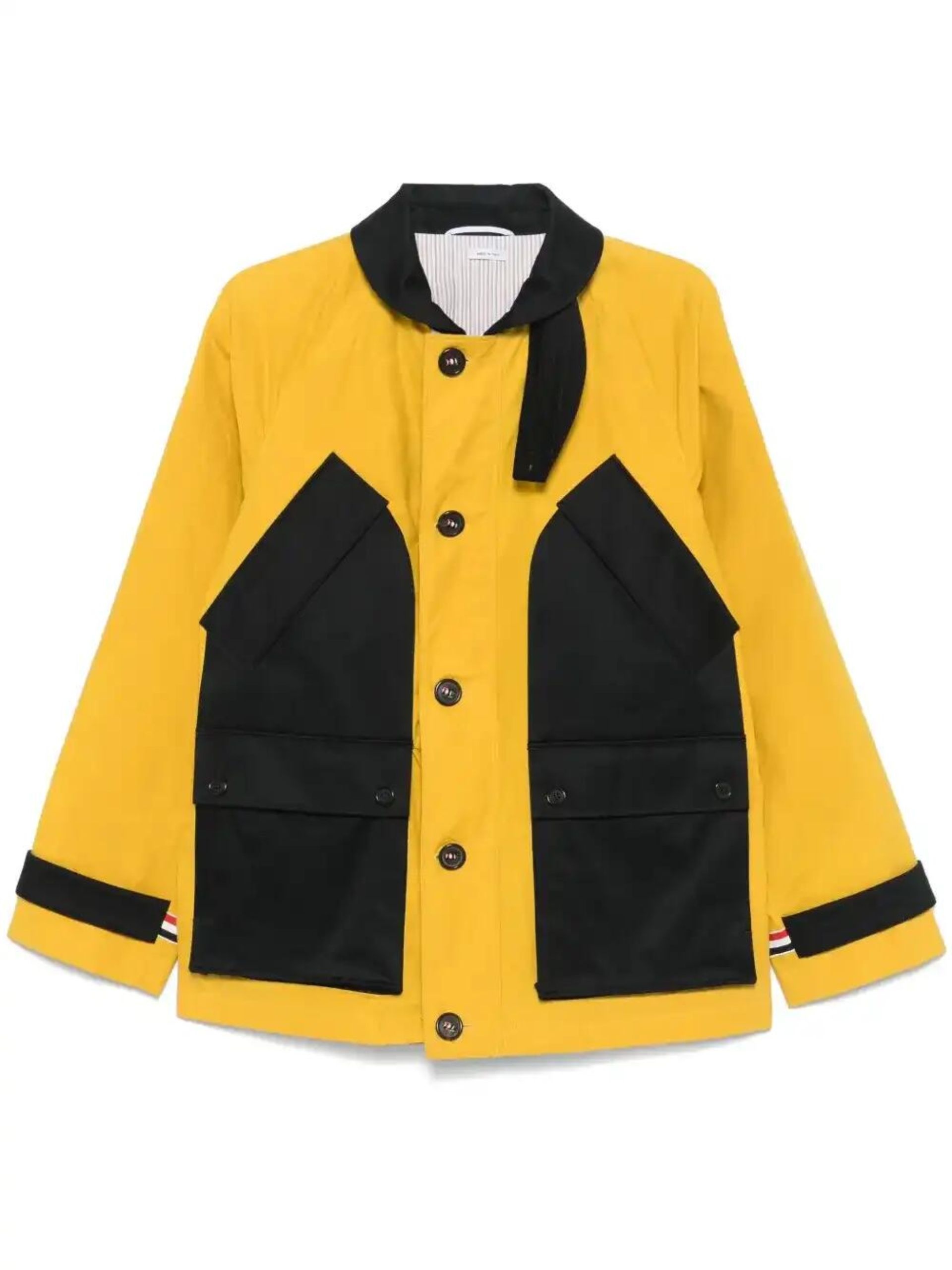 shawl collar military jacket - 1