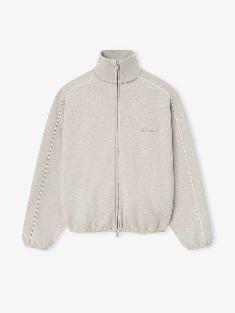 Modern Fleece Track Jacket With Piping - 1