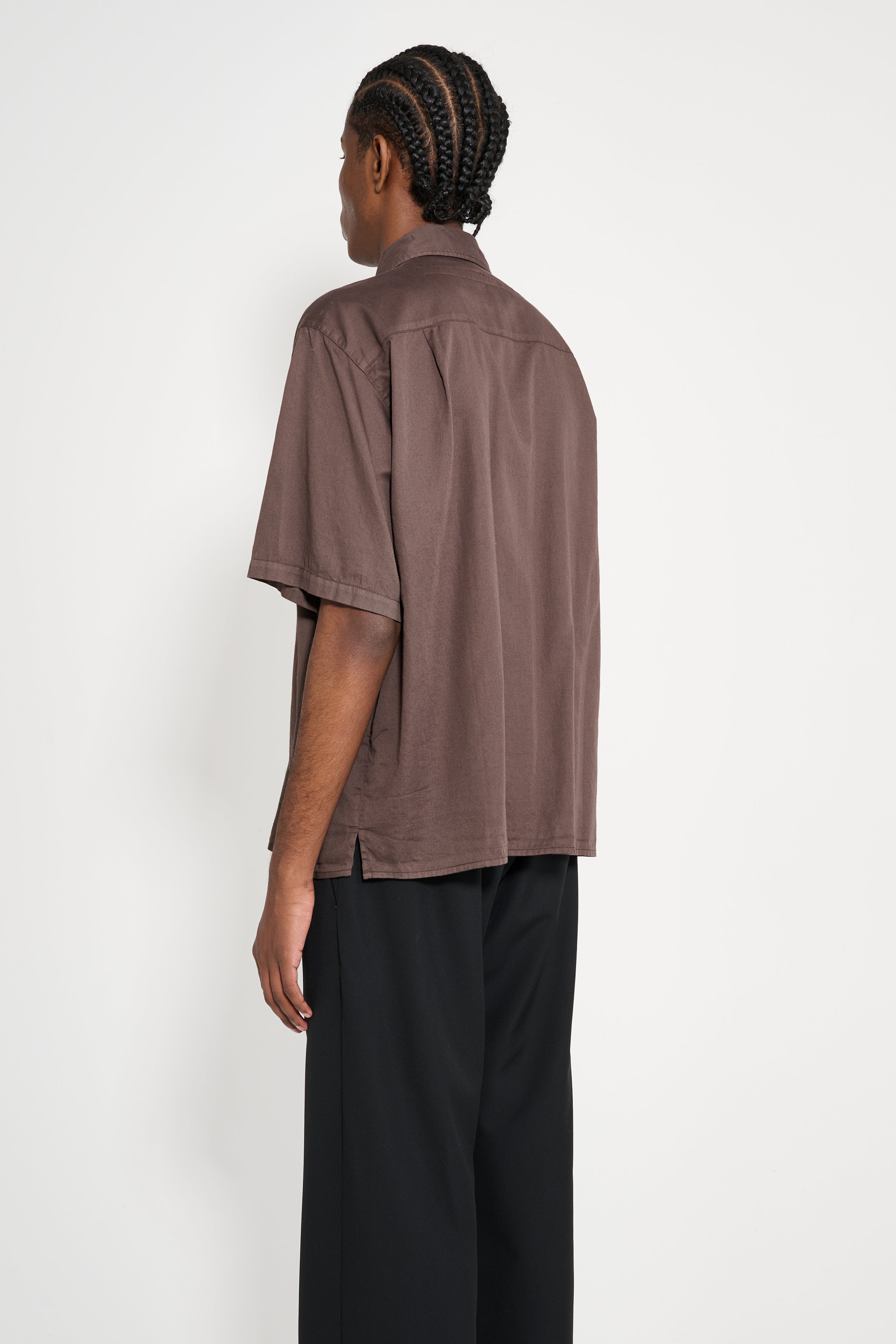 STOCKHOLM SURFBOARD CLUB SHORT SLEEVE SHIRT HICKORY - 3