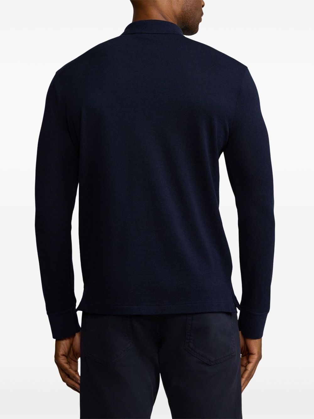 logo-embroidered polo shirt - 4
