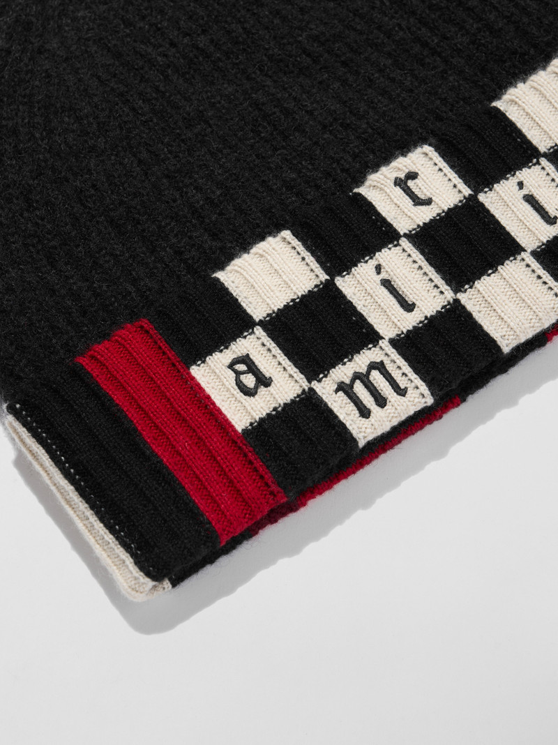 AMIRI AMIRI CHECKERED LOGO BEANIE outlook