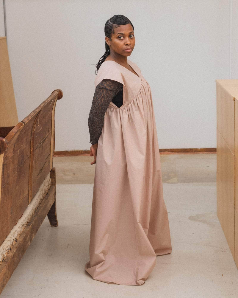 Cable Dress - Organic Cotton Poplin 3