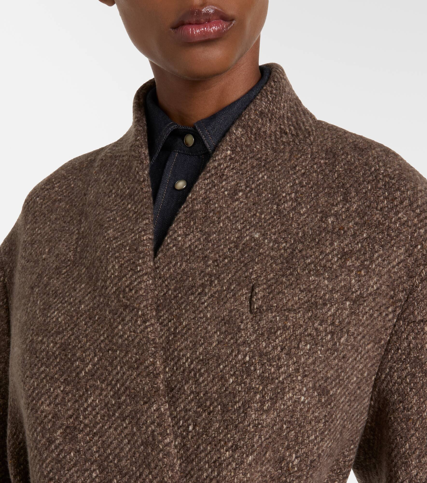 Belted wool and cashmere overcoat - 4