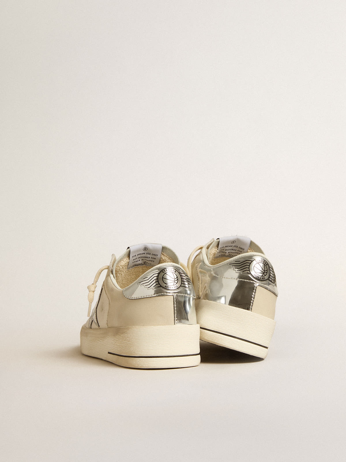Stardan in nappa with silver mirror-effect star and heel tab - 4