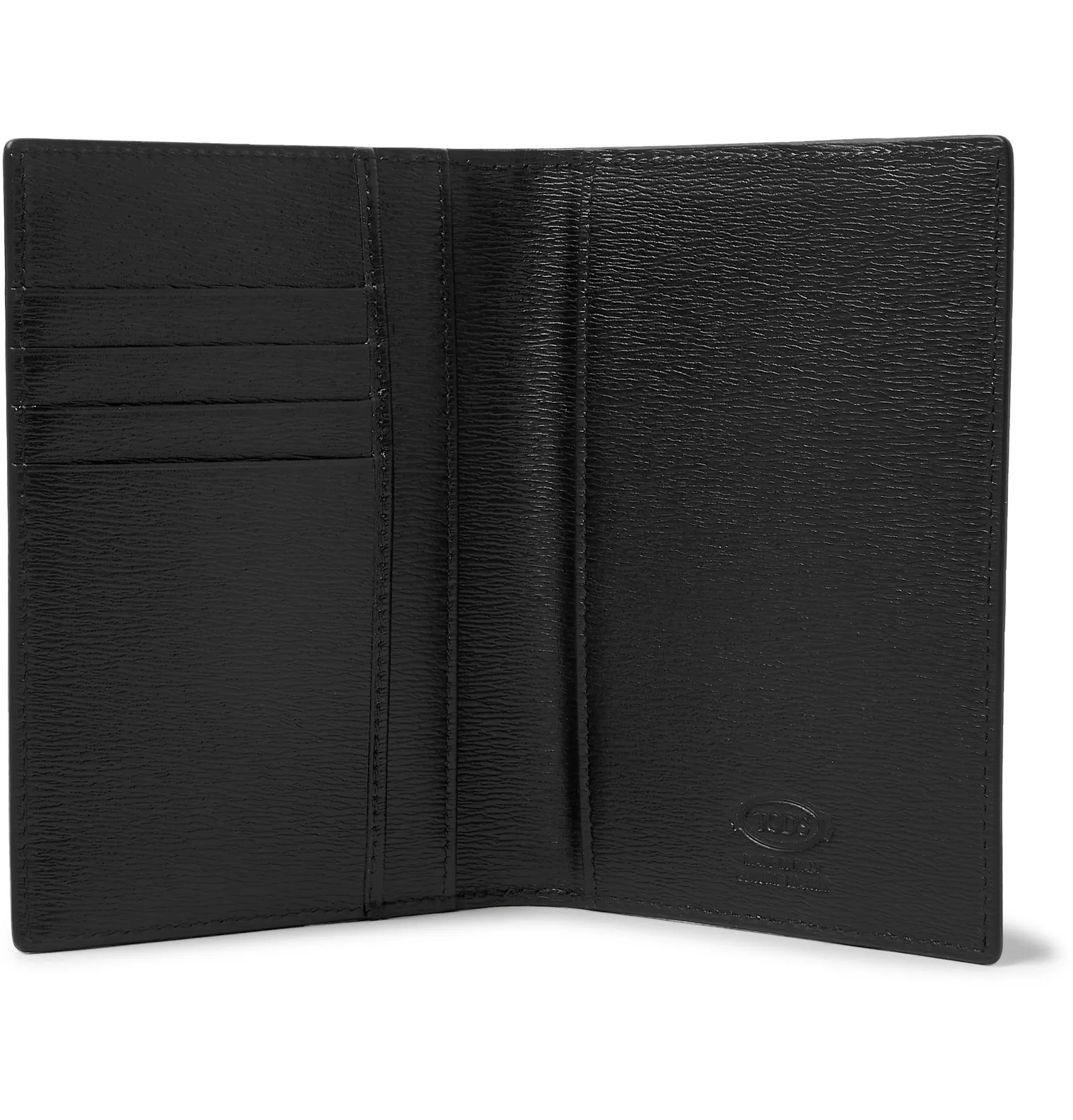 Textured-Leather Passport Holder - 2