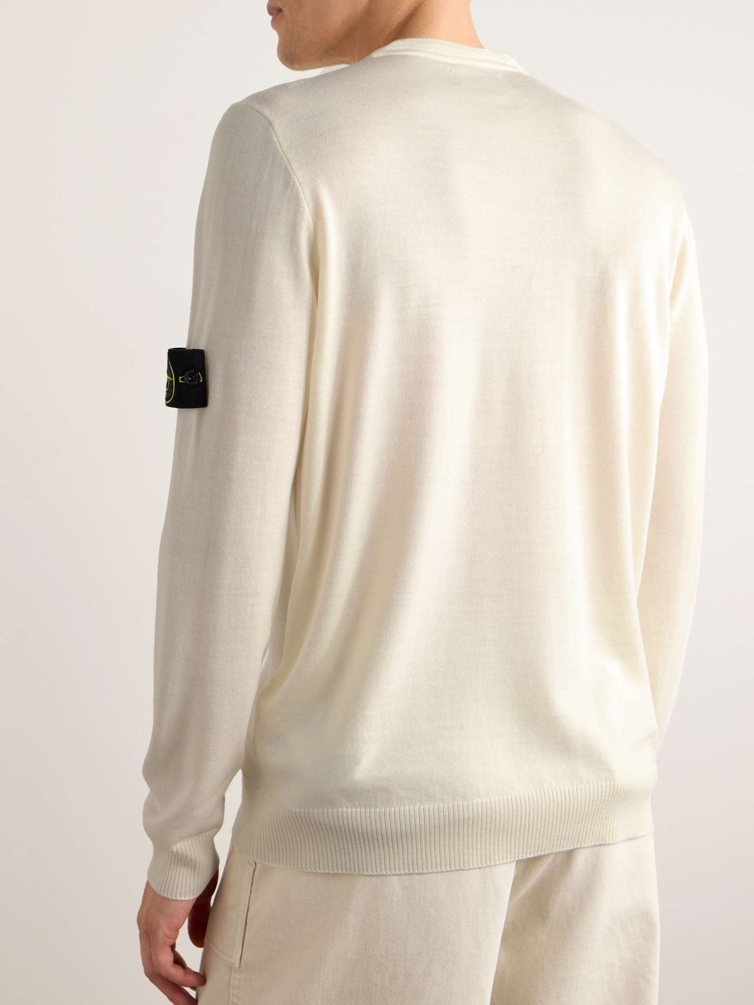 Logo-Appliquéd Wool Sweater - 4
