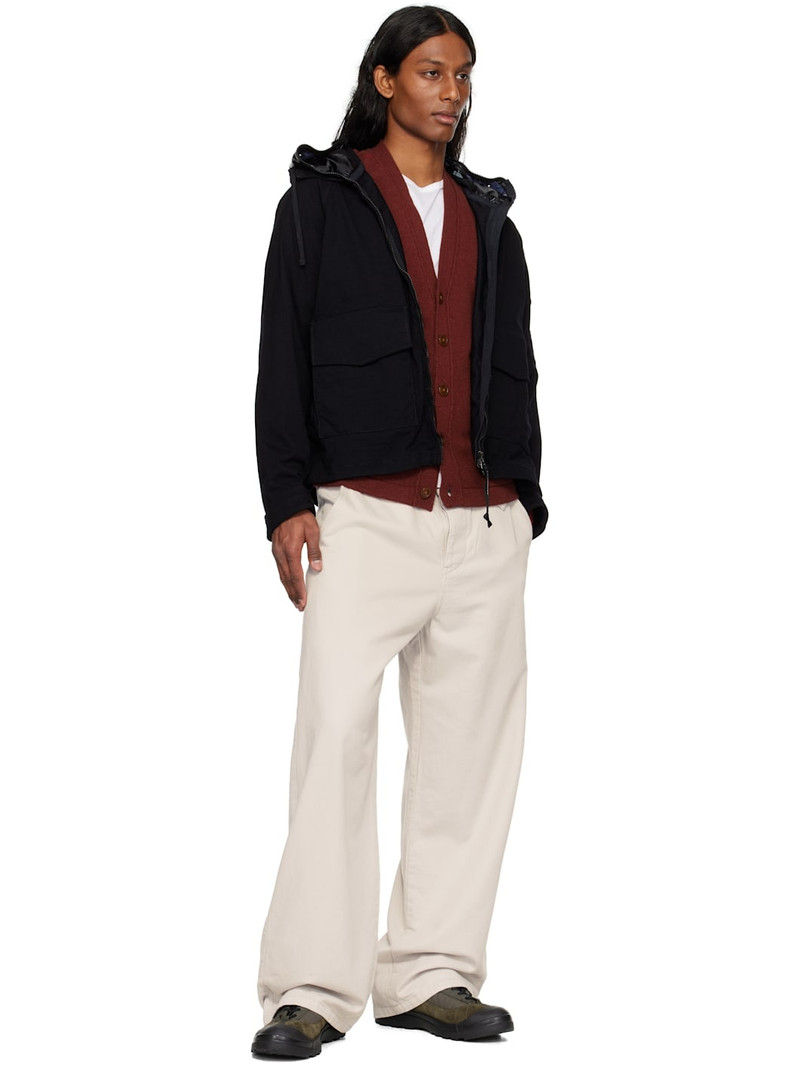 Black Knitted Nylon Jersey Explorer Jacket 4