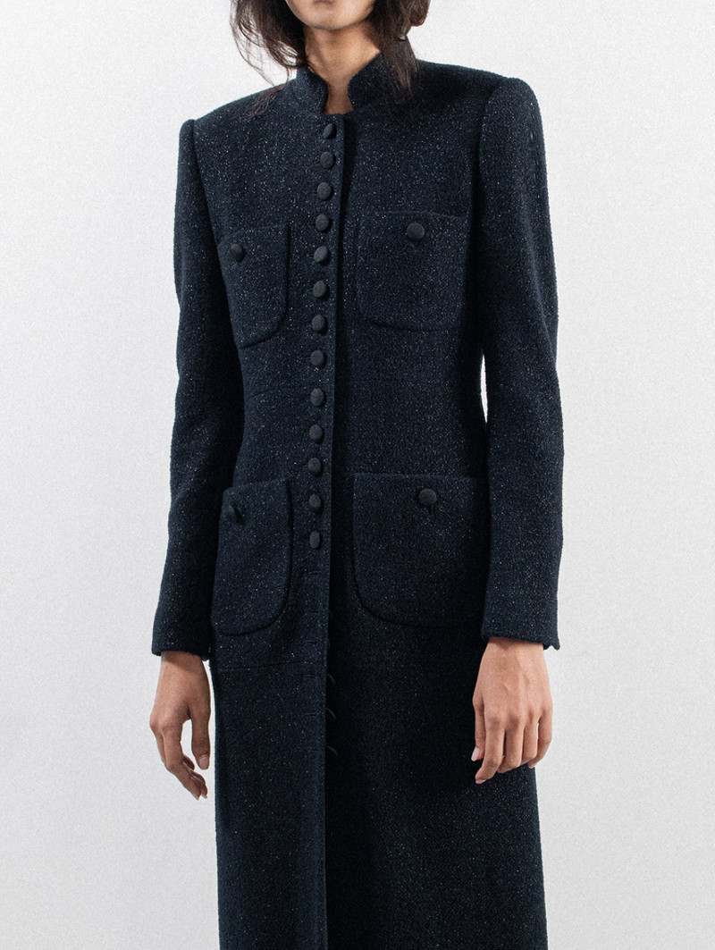 SHIMMER TWEED IMPERIAL COAT 3