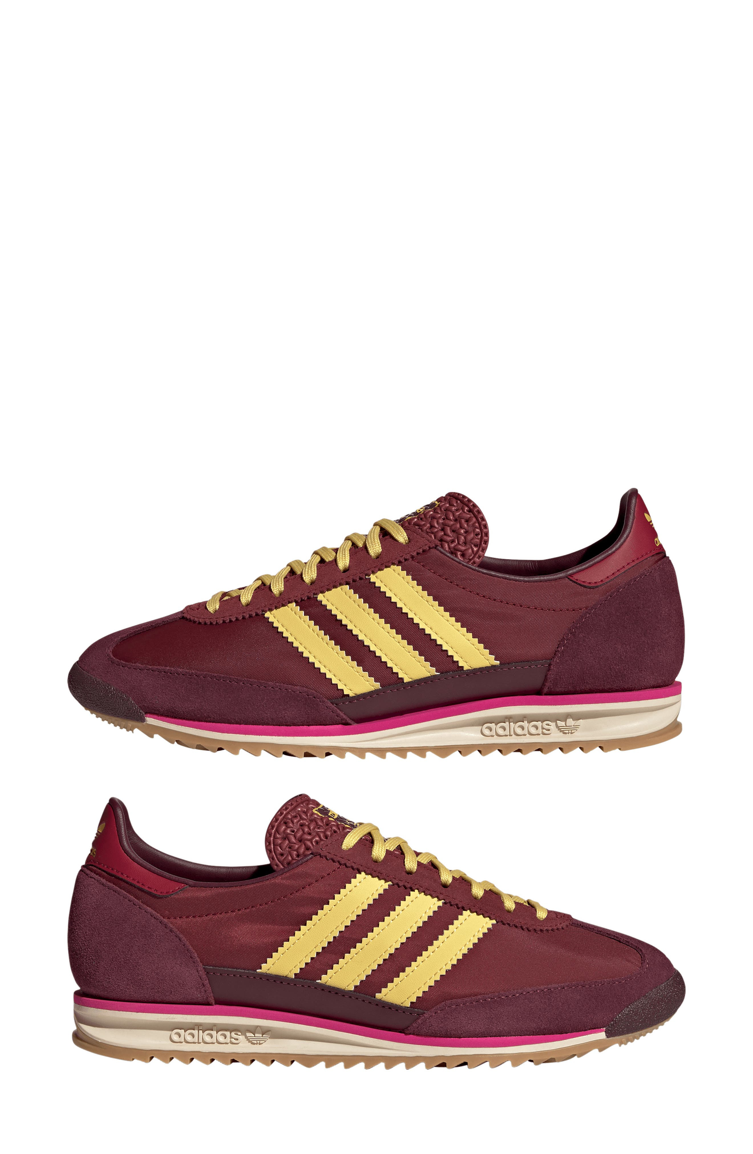 adidas SL 72 Sneaker in Noble Maroon/Maroon/Yellow at Nordstrom - 9