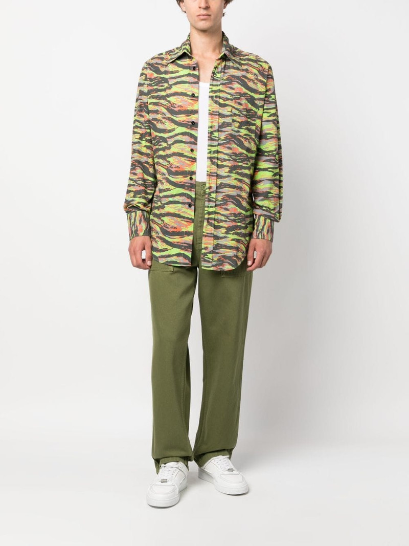 ERL zebra-print cotton shirt outlook
