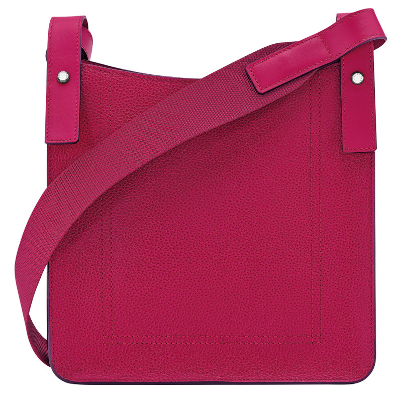Le Foulonné S Crossbody bag Beetroot - Leather 4