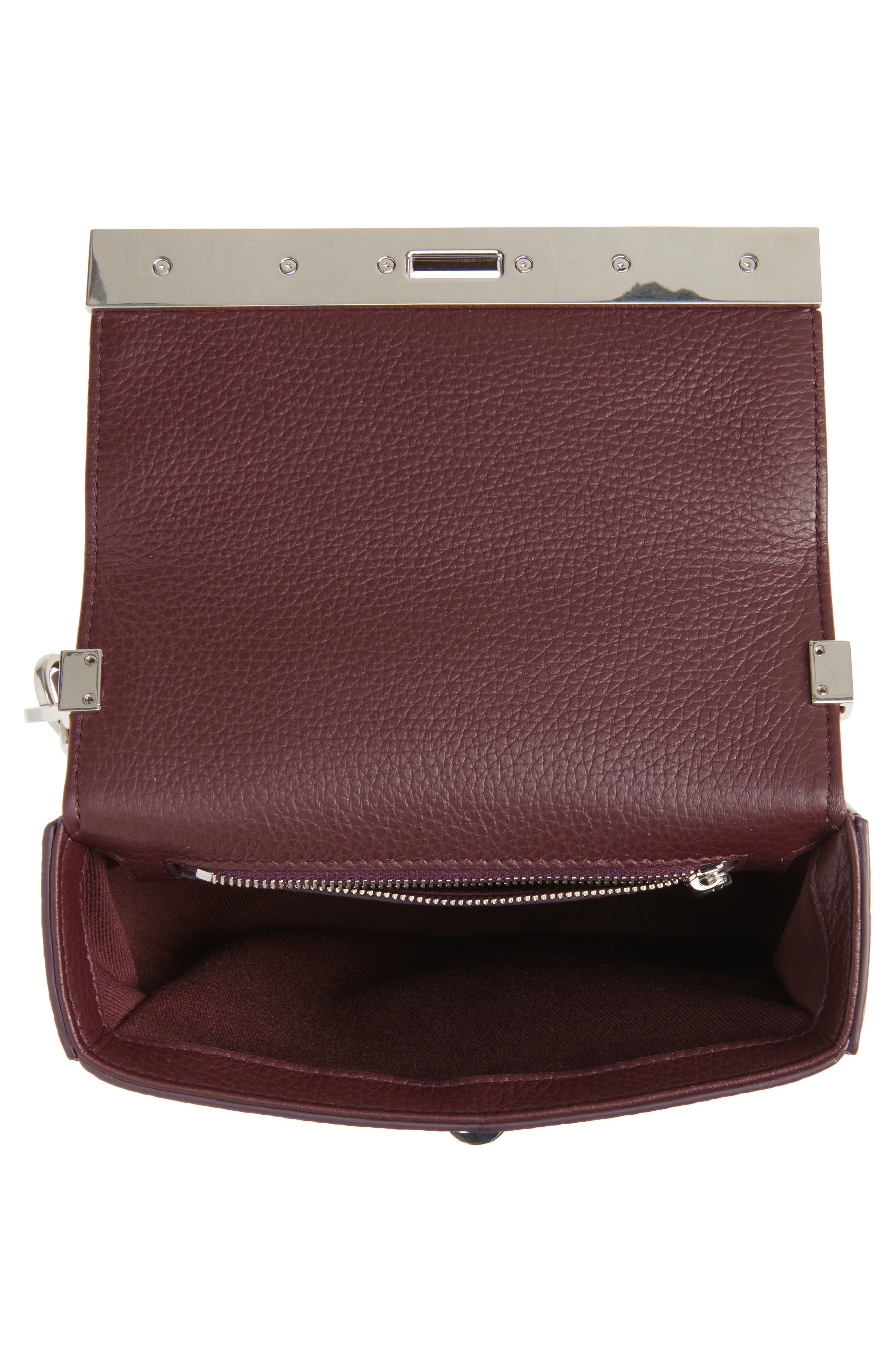 Dolce&Gabbana Marlene Leather Shoulder Bag in Burgundy at Nordstrom - 4