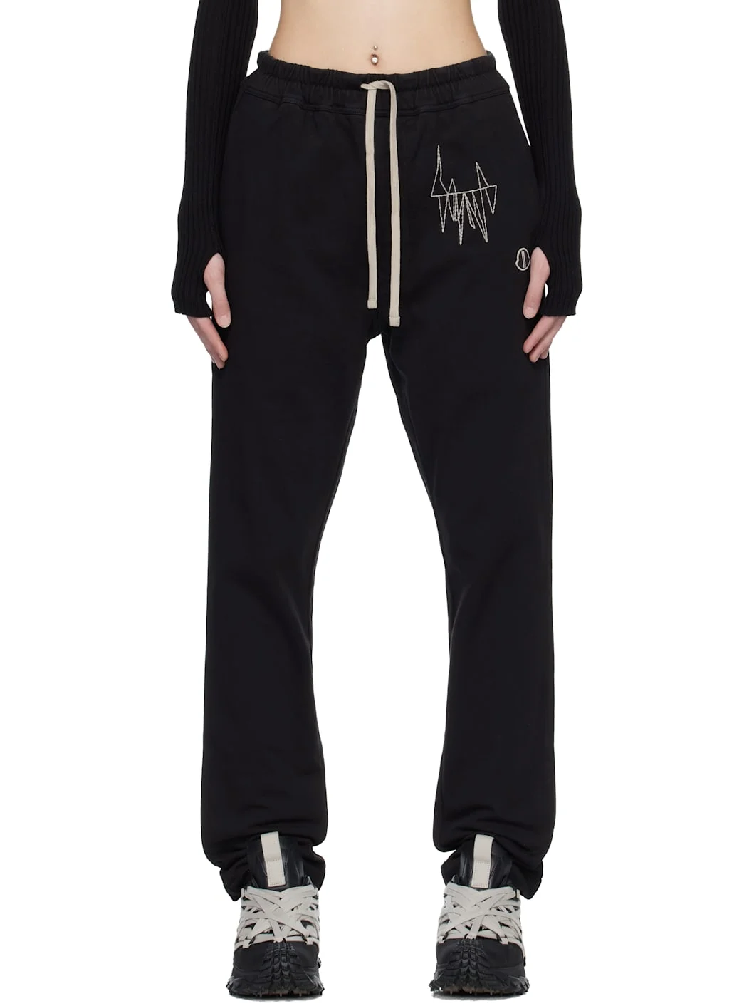 Moncler + Rick Owens Black Jogger Sweatpants - 1