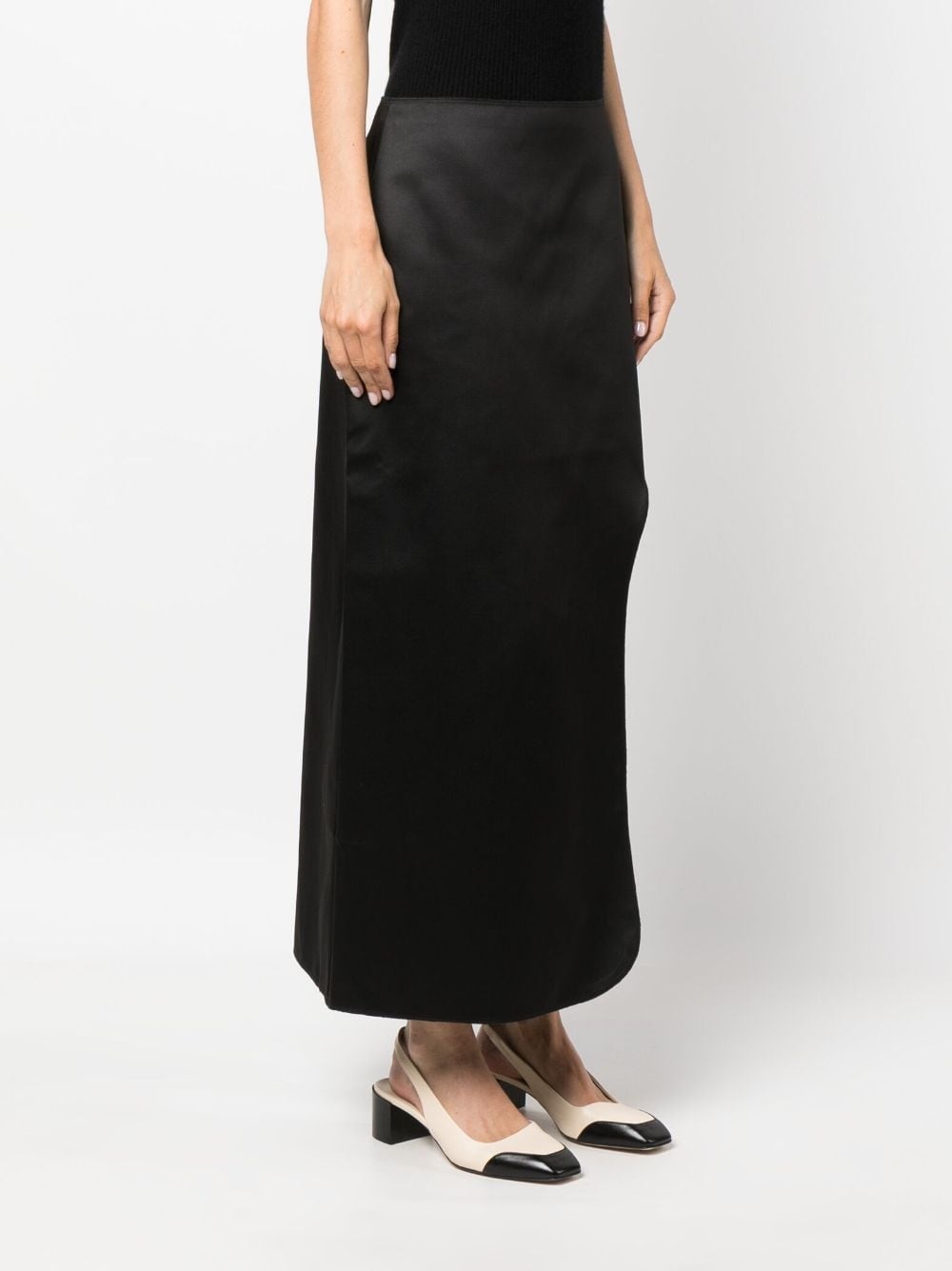 Wick side slit maxi skirt - 3