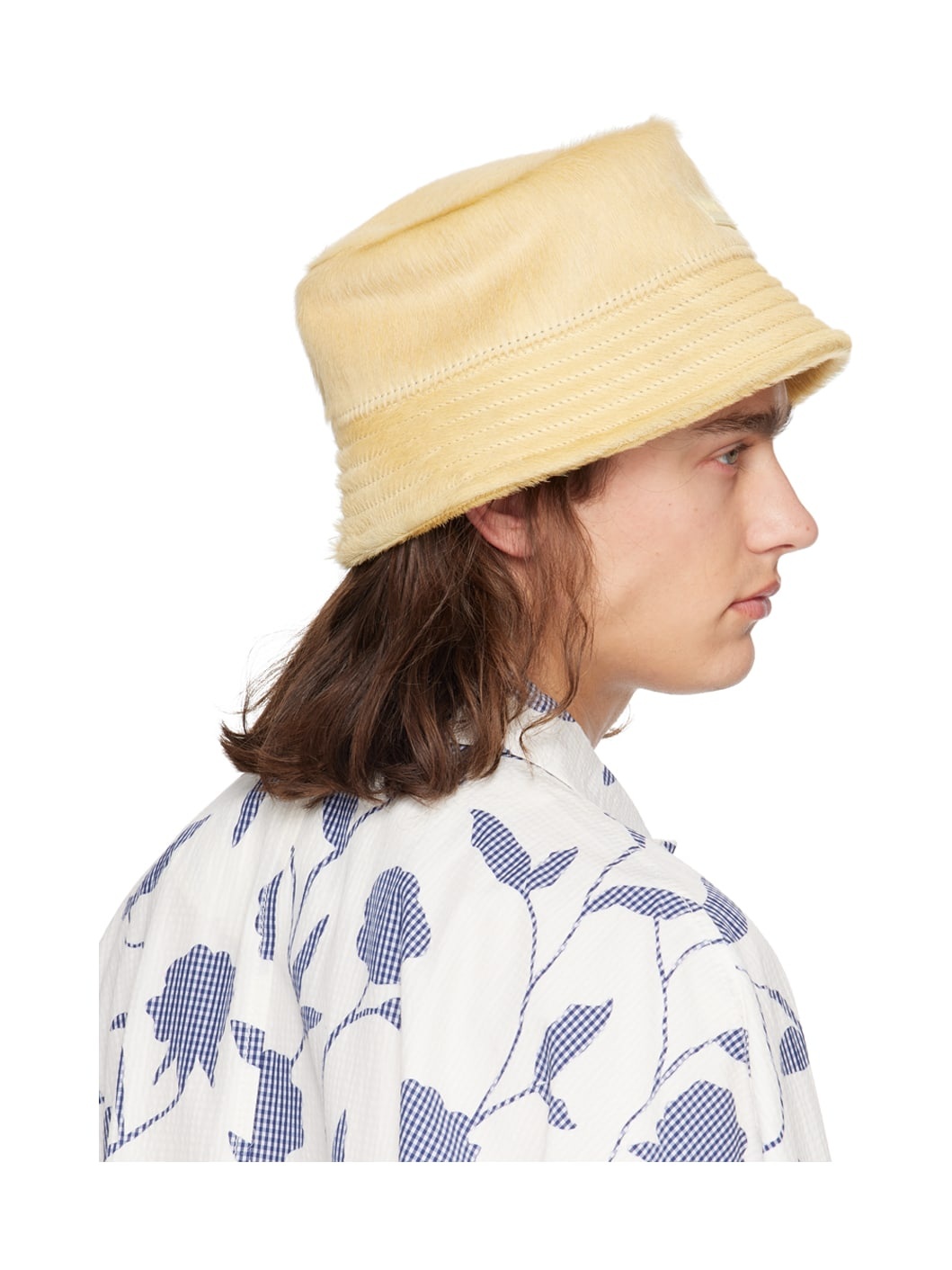 Yellow Les Sculptures 'Le bob Sperone' Bucket Hat - 3