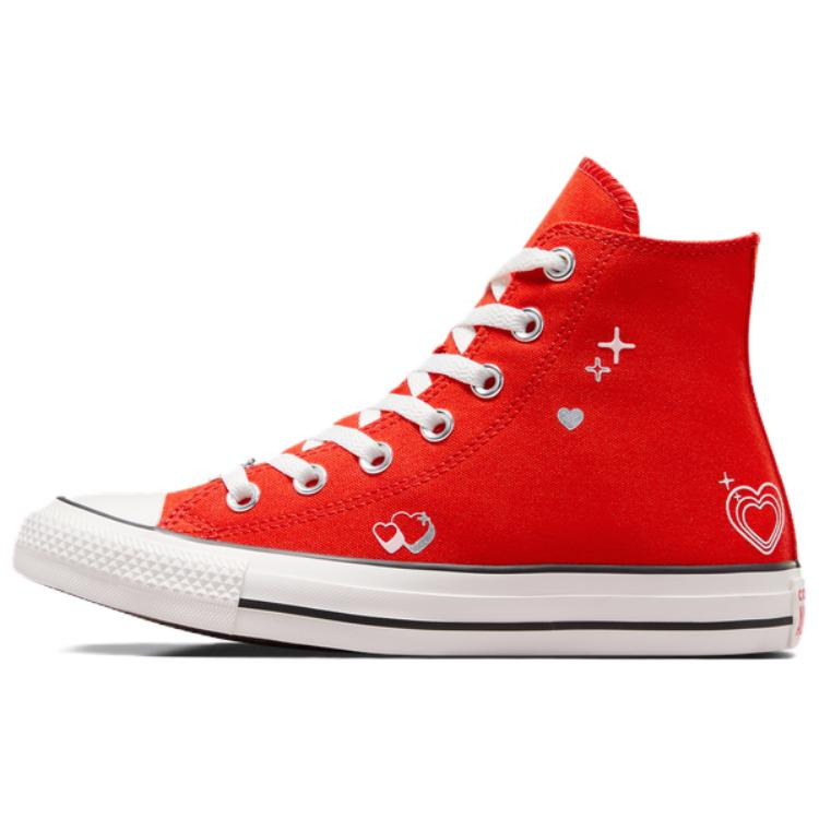 (WMNS) Converse Chuck Taylor All Star Y2K Heart High 'Red White' A09117C - 2