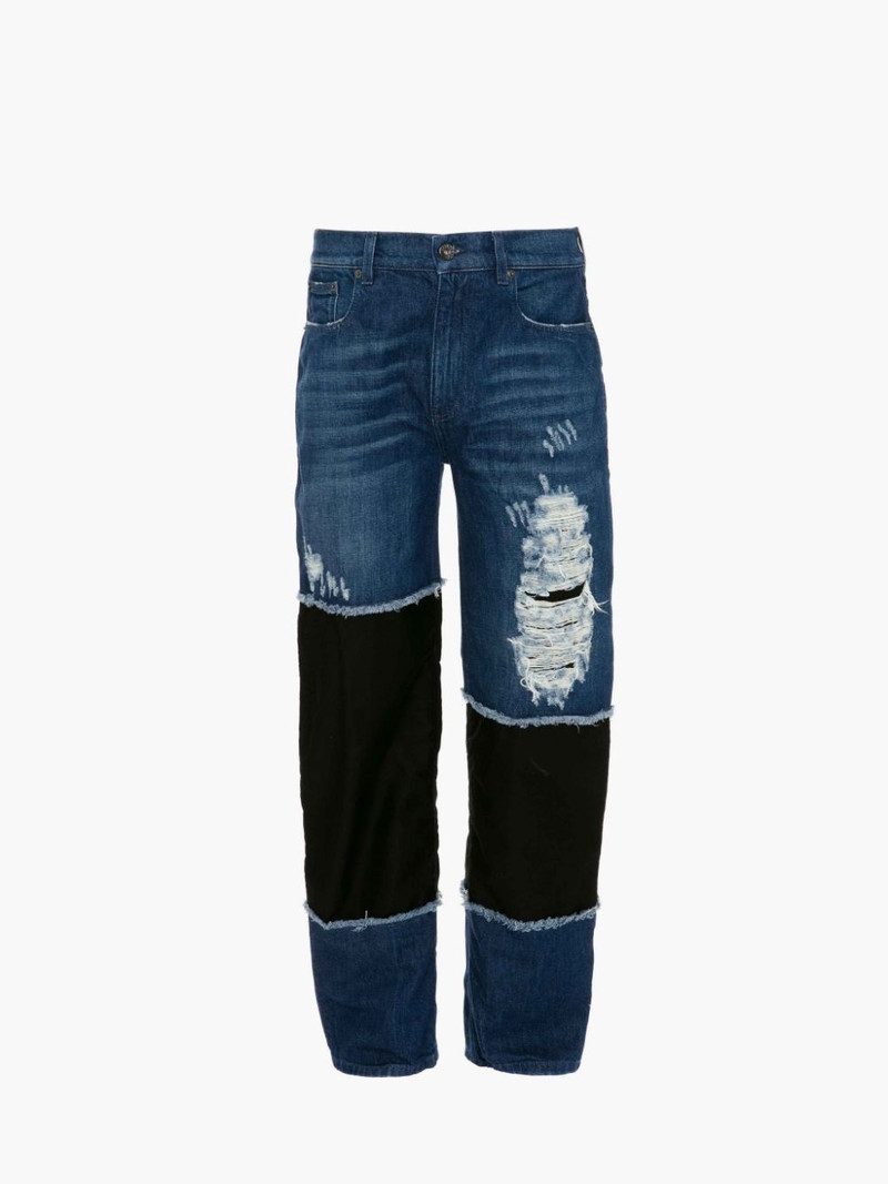 DISTRESSED DENIM JEANS - 1