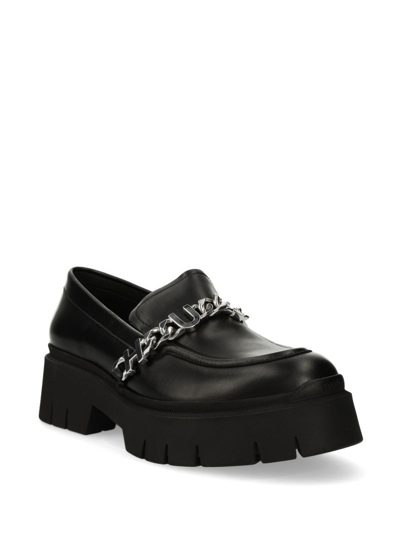 HUGO leather loafers outlook