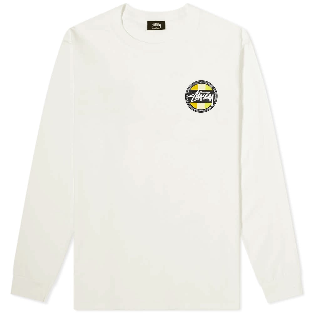 Stussy Long Sleeve Classic Dot Pigment Dyed Tee - 1