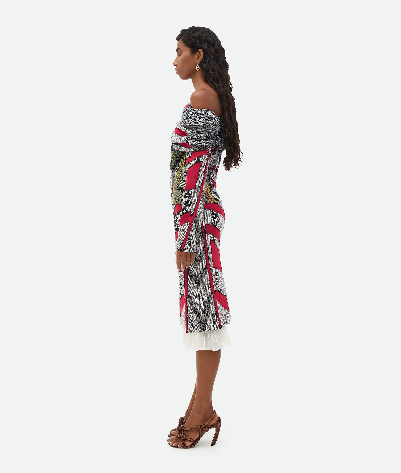 Graphic Viscose Jacquard Top - 2