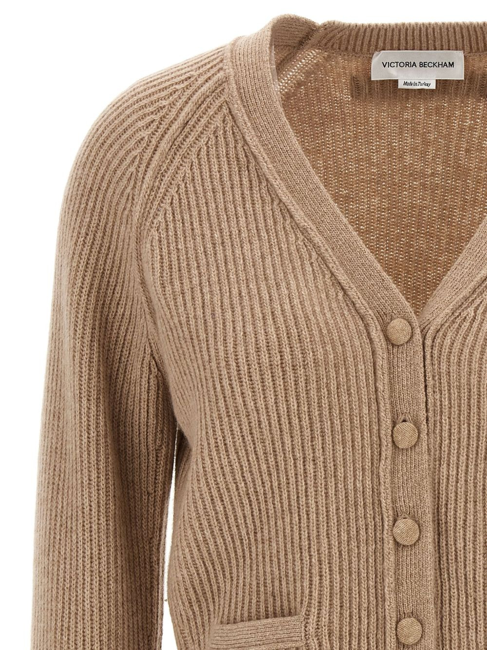 stepped-hem ribbed cardigan - 4