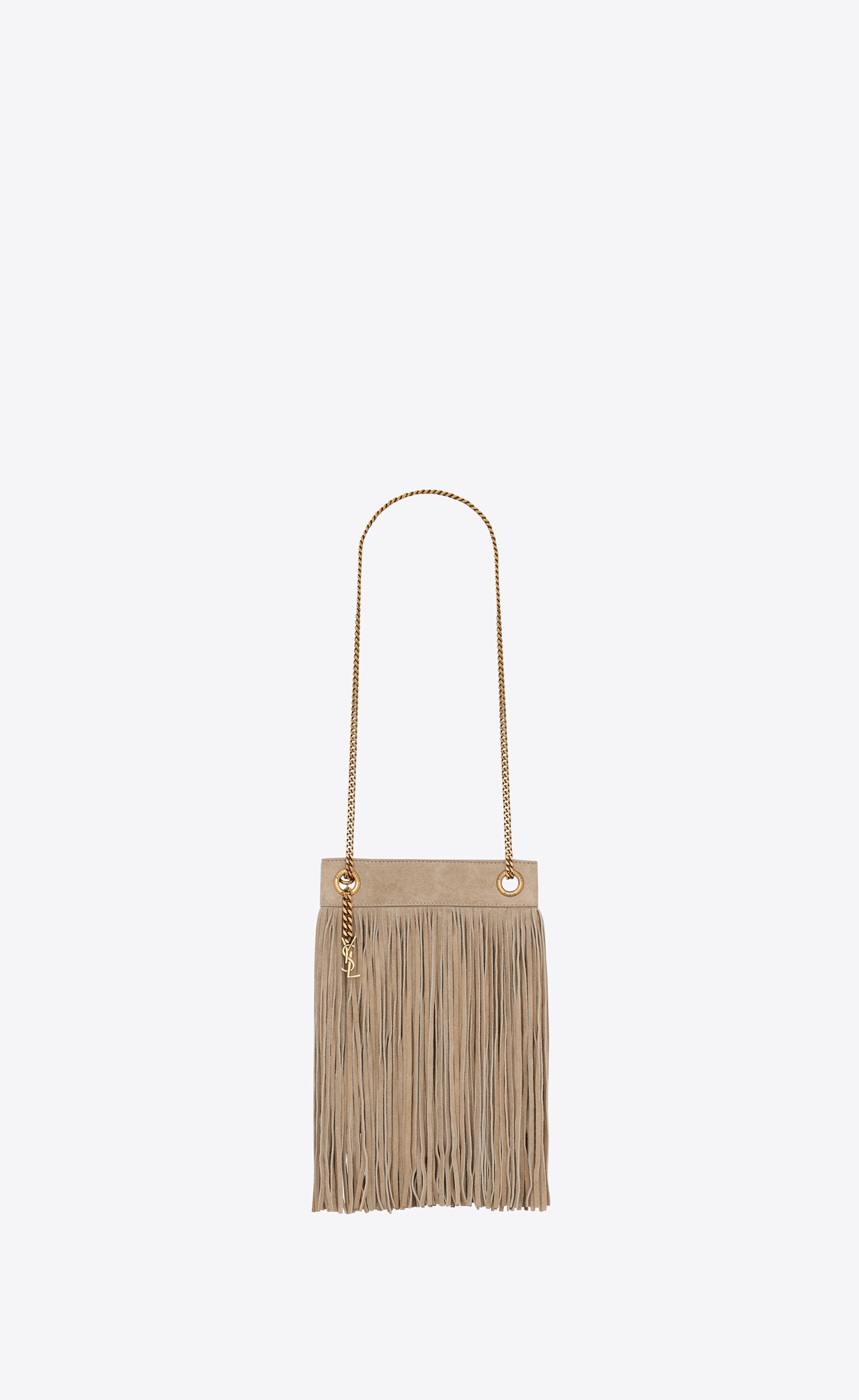 grace small chain bag in suede - 1