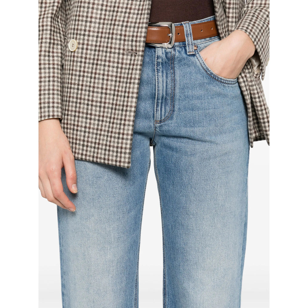 Brunello Cucinelli Blue Denim - Straight-Leg Jeans Women - 2