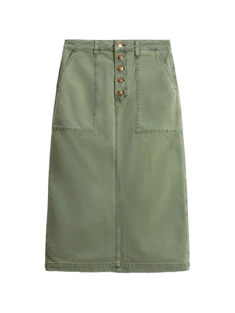 button-up patch-pocket skirt 1