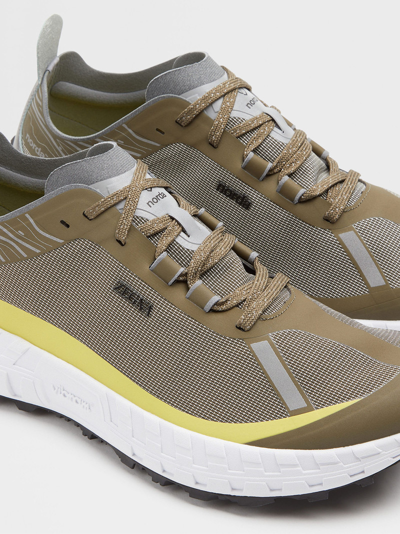 ZEGNA X NORDA™ OLIVE GREEN LOW TOP RUNNING SNEAKERS 4