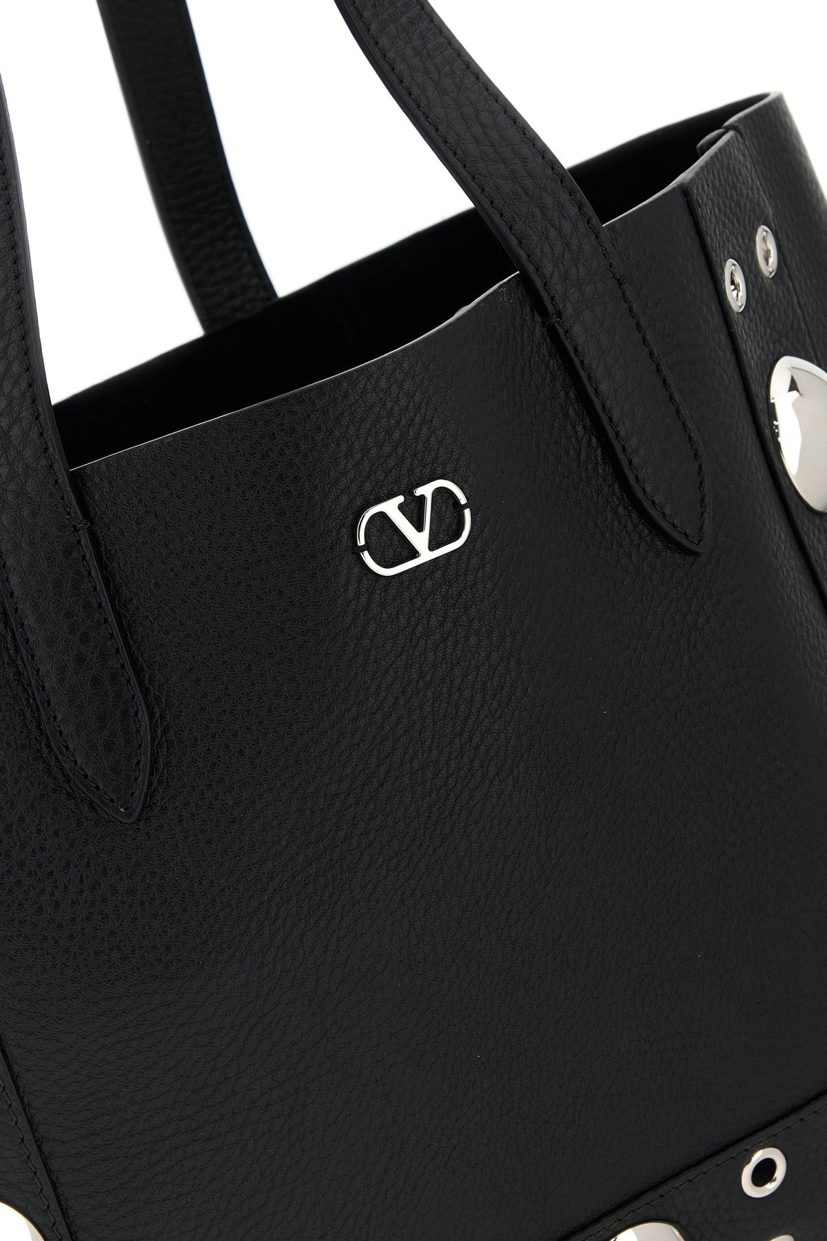 Black leather small Nellcôte shopping bag - 4