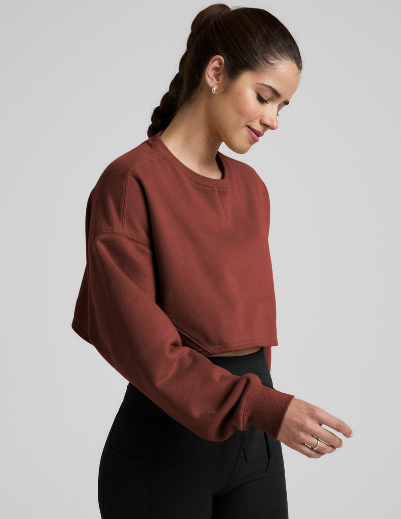 BEYOND YOGA LuxeFleece Cropped Sweatshirt outlook