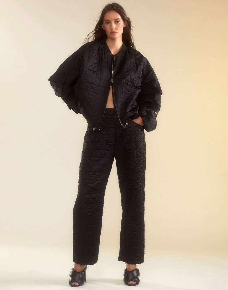 Downtown Quilted Bomber Jacket 6