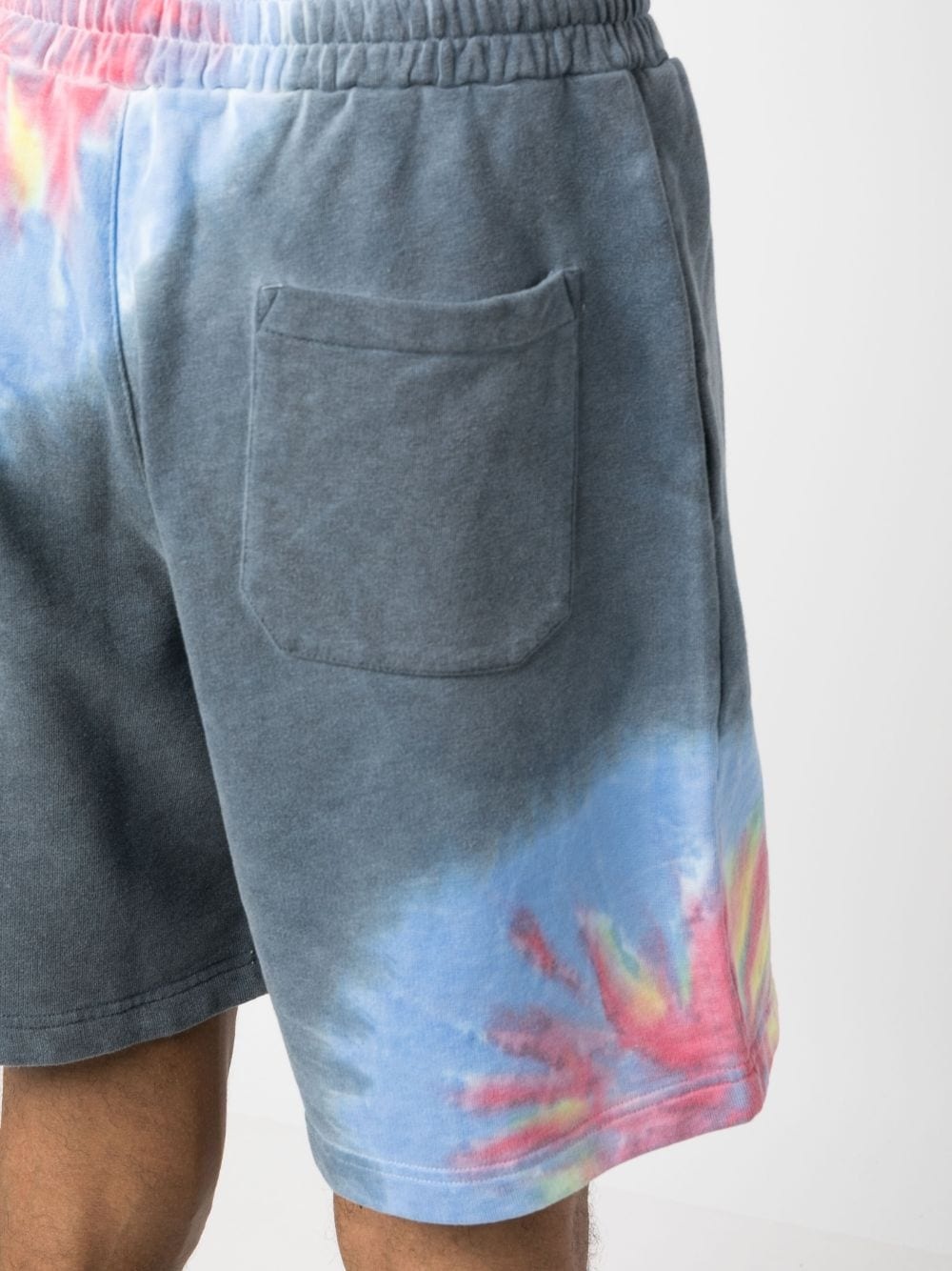 tie-dye print cotton shorts - 5