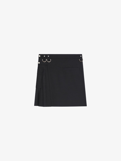Givenchy KILT SKIRT IN WOOL AND MOHAIR outlook