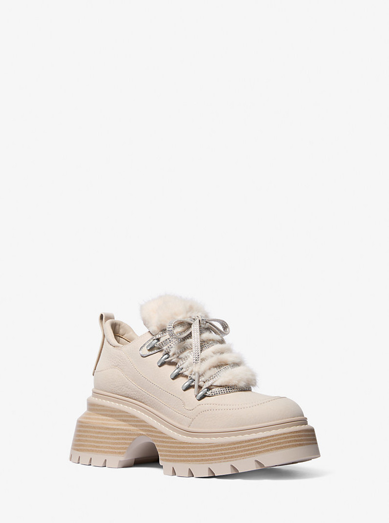 Shiloh Nubuck and Faux Fur Platform Boot 1