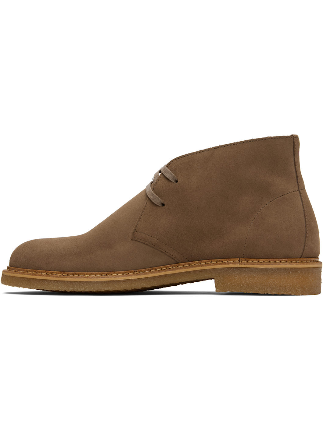 Taupe Suede Desert Boots - 3