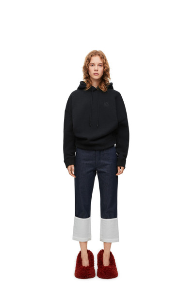 Loewe Draped hoodie in cotton outlook