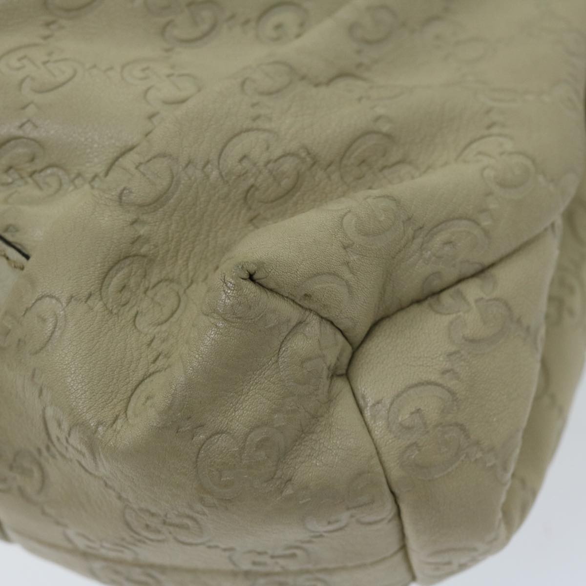 GUCCI Guccissima GG Canvas Hand Bag Beige - 16