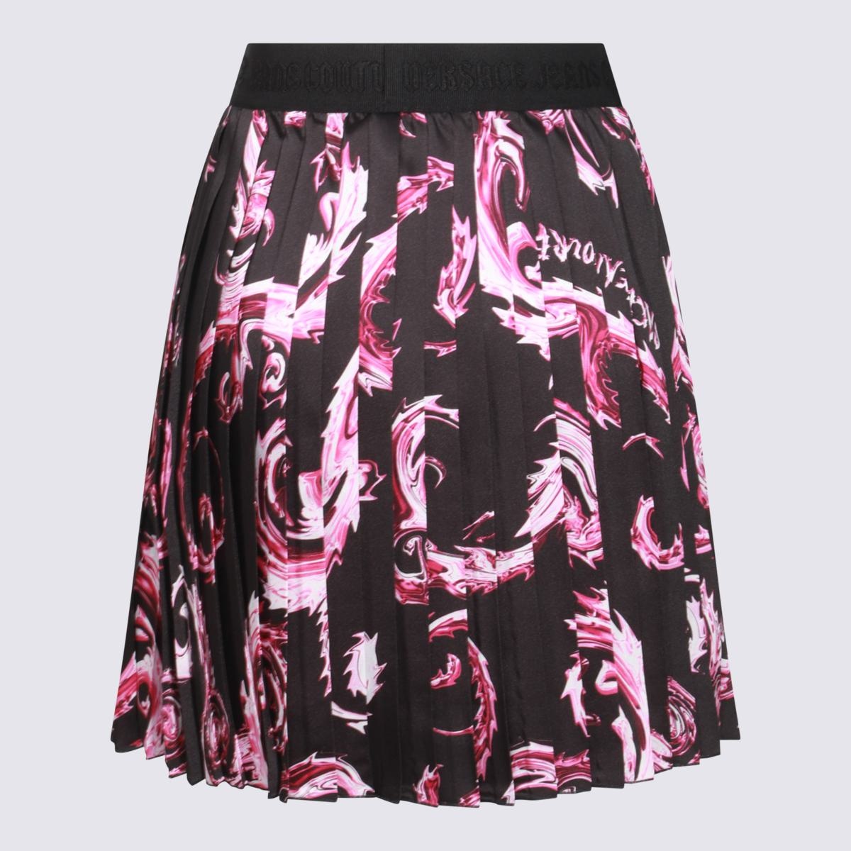 Versace Jeans Couture VERSACE JEANS COUTURE BLACK AND PURPLE SKIRT - 2