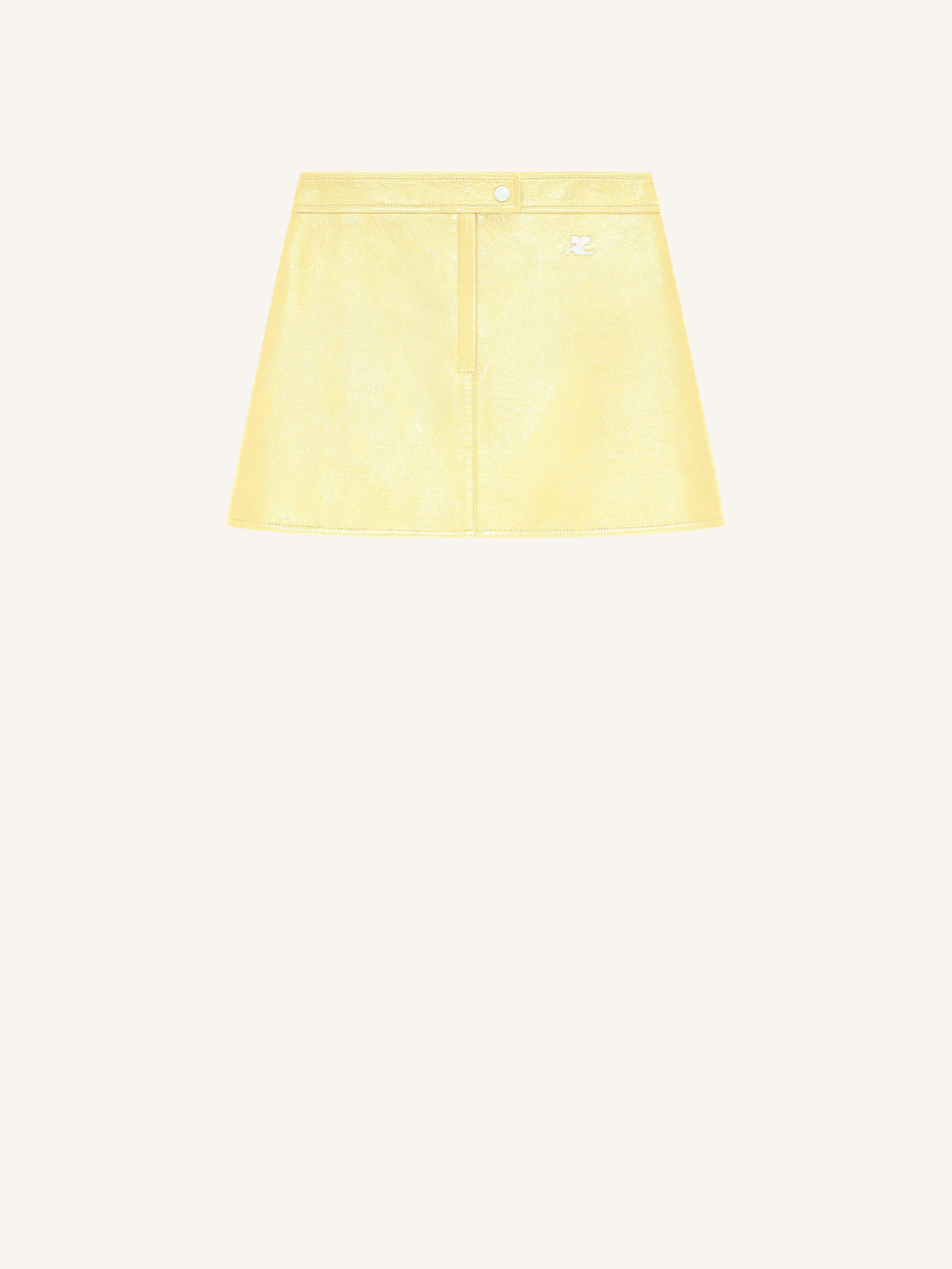 REEDITION VINYL MINI SKIRT - 1
