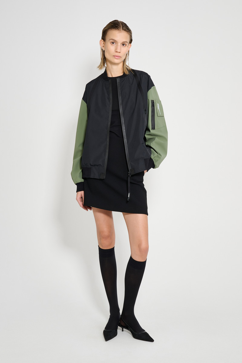 Bredsand Zip Bomber Jacket Black 1