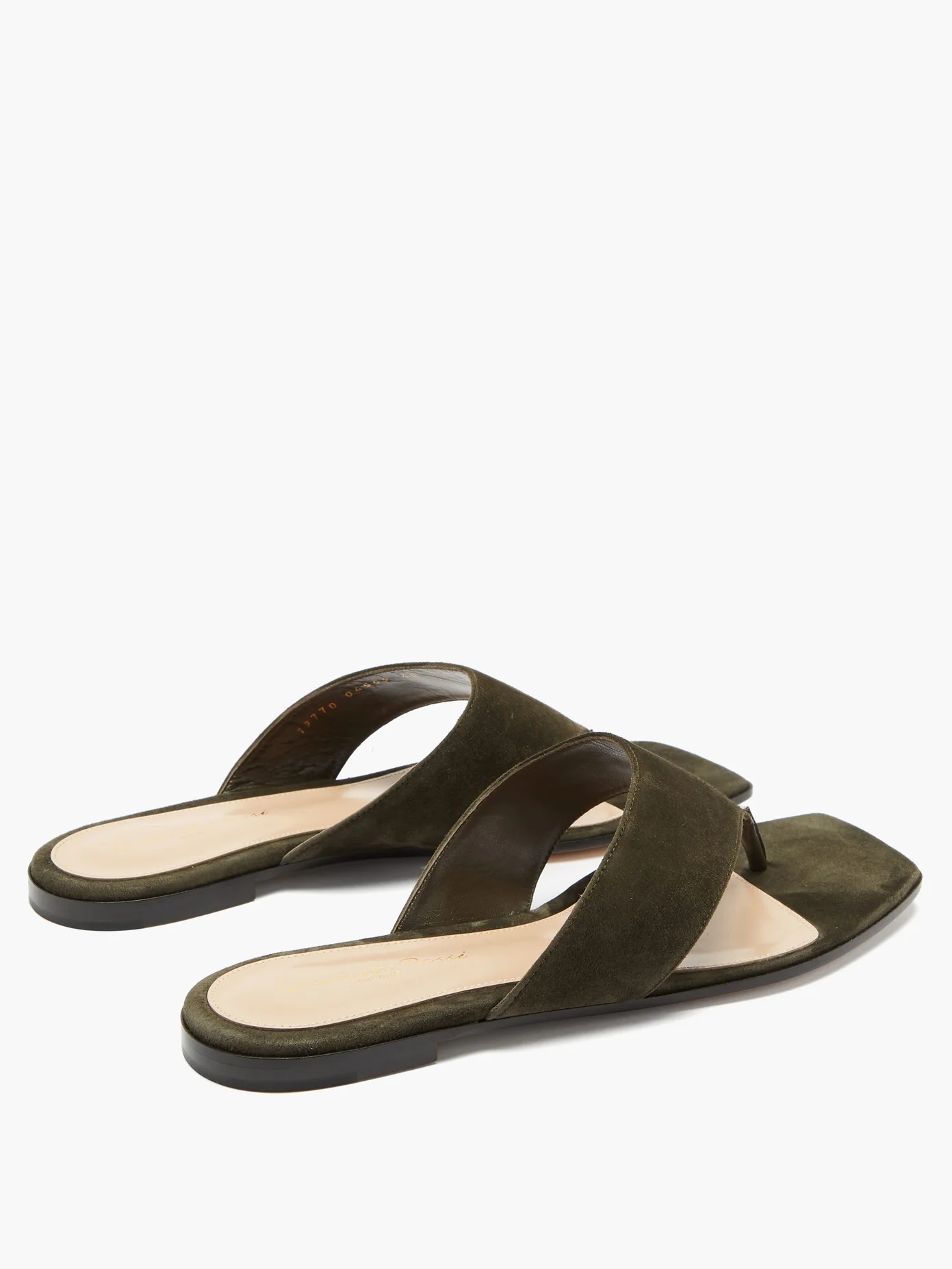 Thong suede sandals - 4