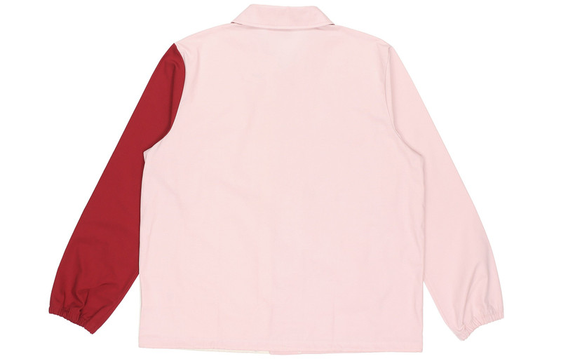 PUMA PUMA Embroidered Small Label Contrasting Colors Sports Woven Logo Jacket Pink 532172-36 outlook